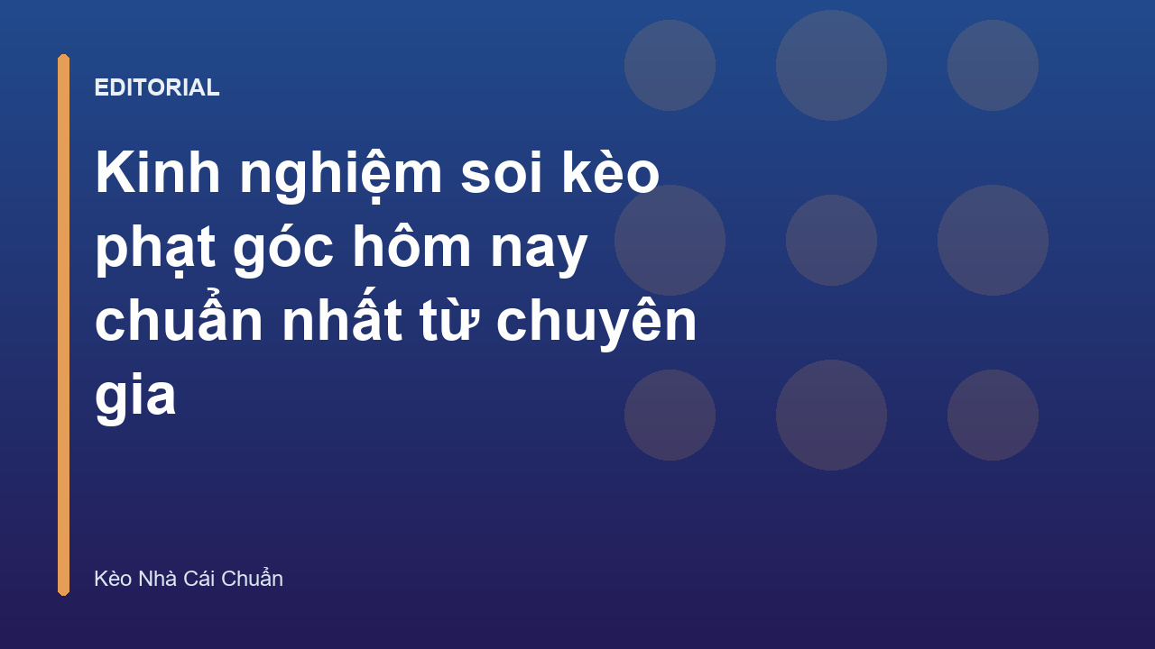 Phân tích kèo phạt góc trong bóng đá